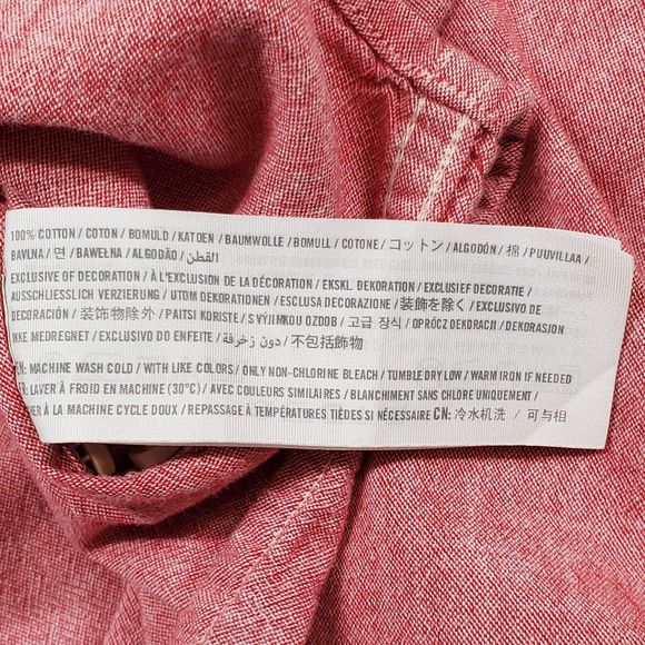 Abercrombie & Fitch Set of 2 Men's Long Sleeve Shirts Size M Pink & Gray Muscle - Picture 11 of 13